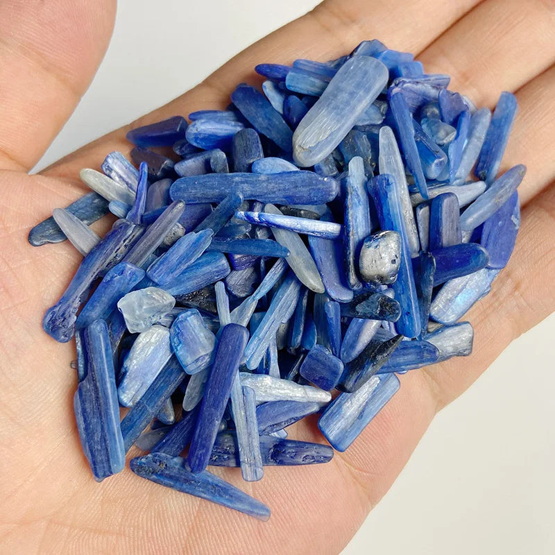 Natural Kyanite Quartz Polished Thin Slice Crystal Gravel Gem Stone