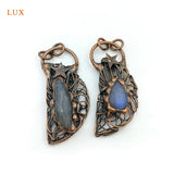 Kyanite Stars of the Moon Necklace Vintage Pendant Jewelry