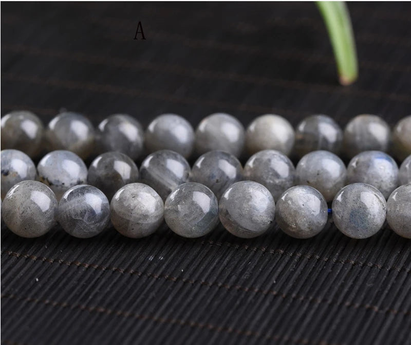 Labradorite Gemstone Beads 4-11mm Round for Silver Jewelry Making 15in