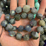 Labradorite Amethyst Amazonite Stone Beads 15'' DIY Loose Beads Jewelry Making