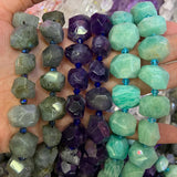 Labradorite Amethyst Amazonite Stone Beads 15'' DIY Loose Beads Jewelry Making