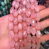 Labradorite Barrel Beads 10x14mm Rice Shape Loose Spacer Stone Beads DIY Jewelry