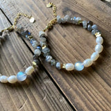 Labradorite Citrine Amethyst Bracelet Stone Jewelry
