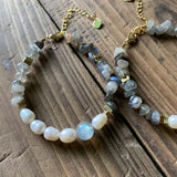 Labradorite Citrine Amethyst Bracelet Stone Jewelry