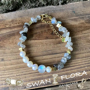 Labradorite Citrine Amethyst Bracelet Stone Jewelry