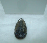 Labradorite Carved Guanyin Pendant for Women Man Jewelry
