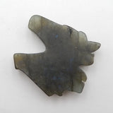 Labradorite Carved Horse Head Pendant Bead, Jewelry Gift Gemstone