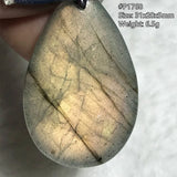 Labradorite Crystal Necklace Pendant Silver Yellow Moonstone Stone AAAAA