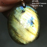 Labradorite Crystal Necklace Pendant Silver Yellow Moonstone Stone AAAAA