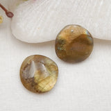 Labradorite Earring Beads 15x15x3mm Stone for Earrings Making