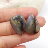 Labradorite Earring Beads for Jewelry Making