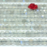 Labradorite Faceted Rondelle Loose Beads Semi Precious Stone