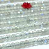 Labradorite Faceted Rondelle Loose Beads Semi Precious Stone