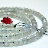Labradorite Faceted Rondelle Loose Beads Semi Precious Stone