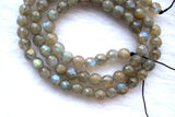 Labradorite Faceted Round Beads 5.5mm for Jewelry Making DIY
