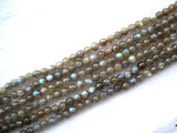 Labradorite Faceted Round Beads 5.5mm for Jewelry Making DIY