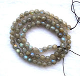 Labradorite Faceted Round Beads 5.5mm for Jewelry Making DIY