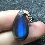 Labradorite Necklace Pendant Crystal 24x13x6mm Silver Moonstone Gemstone