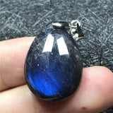 Labradorite Pendant Necklace Silver Moonstone Gemstone