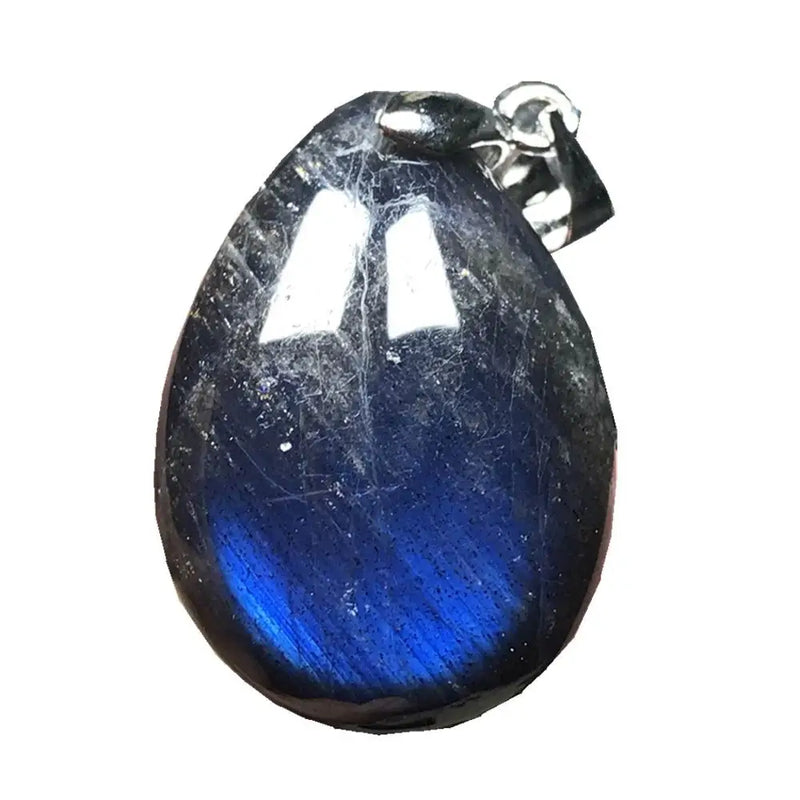 Labradorite Pendant Necklace Silver Moonstone Gemstone
