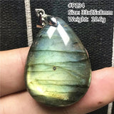 Labradorite Pendant Yellow Light Crystal Reiki Healing Moonstone Jewelry