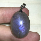 Labradorite Pendant Jewelry Healing Gift Silver Crystal 25x18x7mm Beads