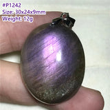 Labradorite Pendant Jewelry For Women Healing Gift Crystal Silver Stone Beads