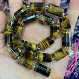 Labradorite Rose Quartz Tiger Eye Stone Beads 15'' DIY Loose Beads