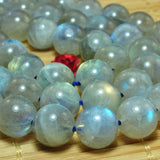 Labradorite Smooth Round Loose Beads Gemstone Bracelet Necklace Diy Jewelry