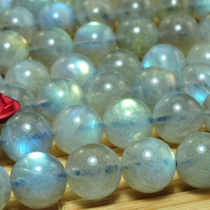 Labradorite Smooth Round Loose Beads Gemstone Bracelet Necklace Diy Jewelry