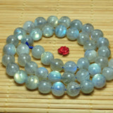 Labradorite Smooth Round Loose Beads Gemstone Bracelet Necklace Diy Jewelry