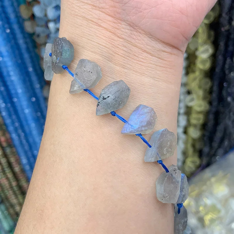 Labradorite Stone Beads 15' Drop DIY Loose Beads For Jewelry Making