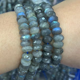 Labradorite Stone Beads 15?? Rondelle DIY Loose Beads Jewelry Making Women Gift
