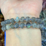 Labradorite Stone Beads 15'' Freeform Chips DIY Spacer Loose Beads