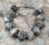 Labradorite Stone Beads Bracelet M0094