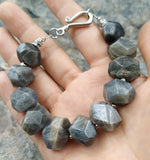 Labradorite Stone Beads Bracelet M0094