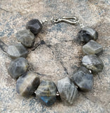 Labradorite Stone Beads Bracelet M0094