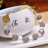 Labradorite Stone Round Beaded 8mm Bracelet Charm Jewelry Gift
