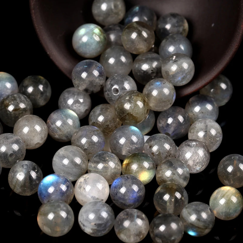 Labradorite Stone Round Spacer Beads 6/8/10mm