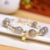 Labradorite Stone Beaded Bracelet Charm Jewelry Gift