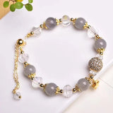 Labradorite Stone Beaded Bracelet Charm Jewelry Gift
