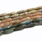 Labradorite Sunstone Coral Fessoil Stone Beads DIY Jewelry Making 15''