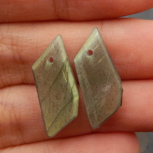 Labradorite Earring Beads 20x9x2mm
