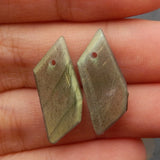 Labradorite Earring Beads 20x9x2mm