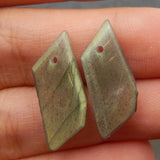 Labradorite Earring Beads 20x9x2mm