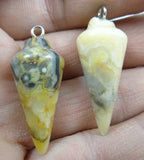 Labradorite Lapis Turquoise Quartz Crystal Pendant Jewelry Making Accessories