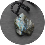 Labradorite Rough Stone Pendant Crystal DIY Jewelry Carving Small Stone
