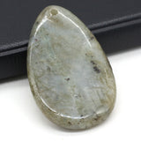 Labradorite Pendant Water Drop Quartz Necklace Earring Crafts