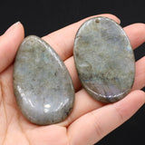 Labradorite Pendant Water Drop Quartz Necklace Earring Crafts