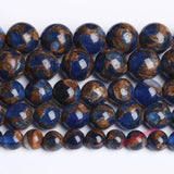 Natural Red Green Cloisonne Stone Round Loose Beads 15 Inches 6 8 10mm